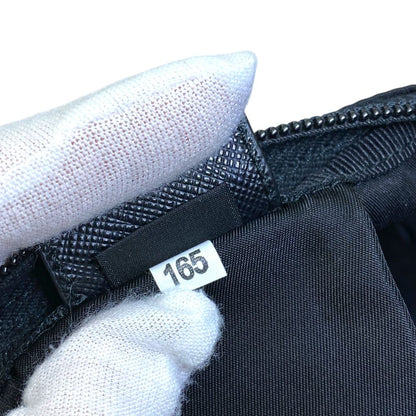 Prada Pouch Makeup Triangle Logo Nylon Black Everyday — view 6