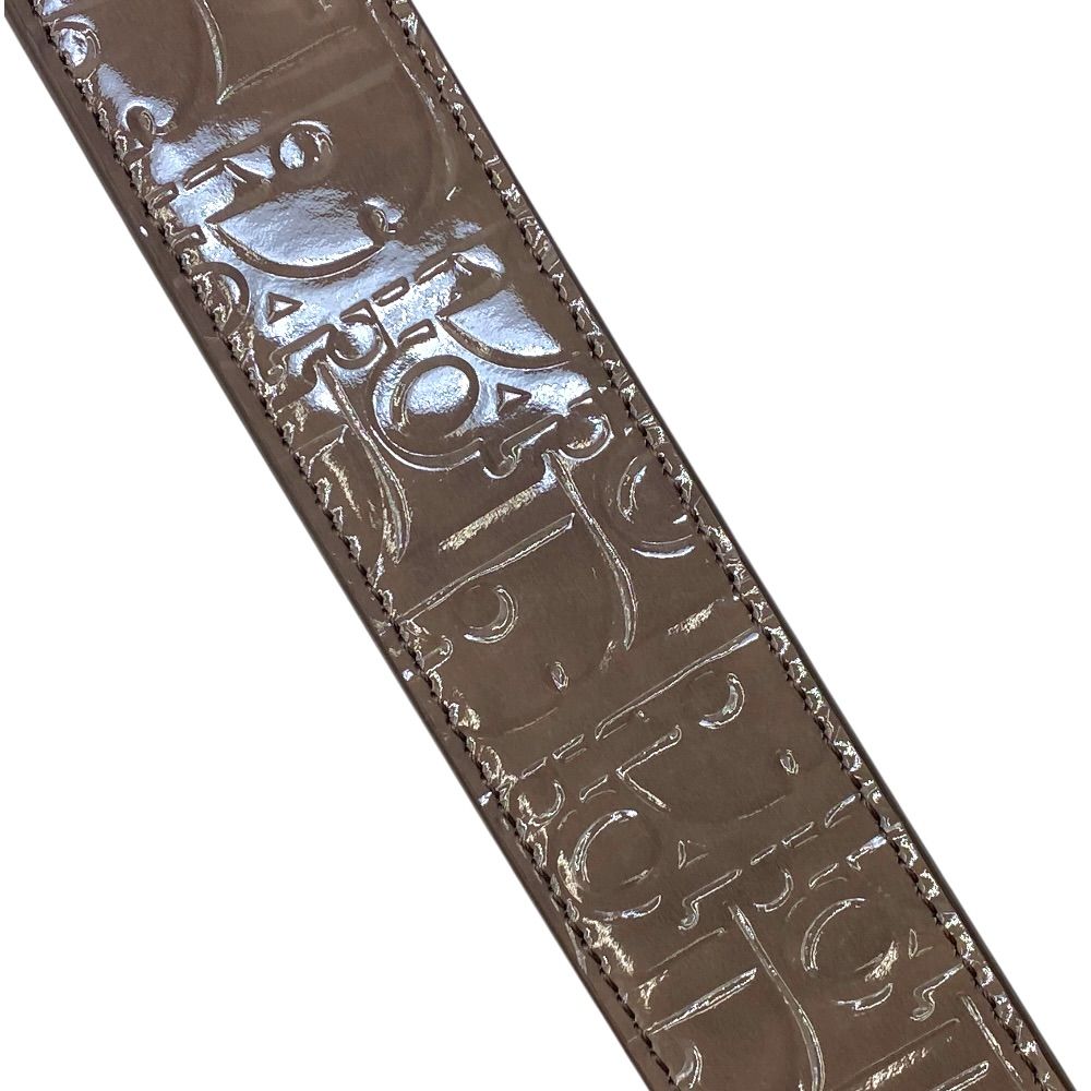 Dior Oblique Embossed Reversible Belt Enamel Patent Leather Brown Everyday — view 8