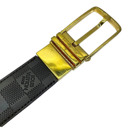 Louis Vuitton Infini Boston Belt Reversible Leather Brown Gold Daily — view 2