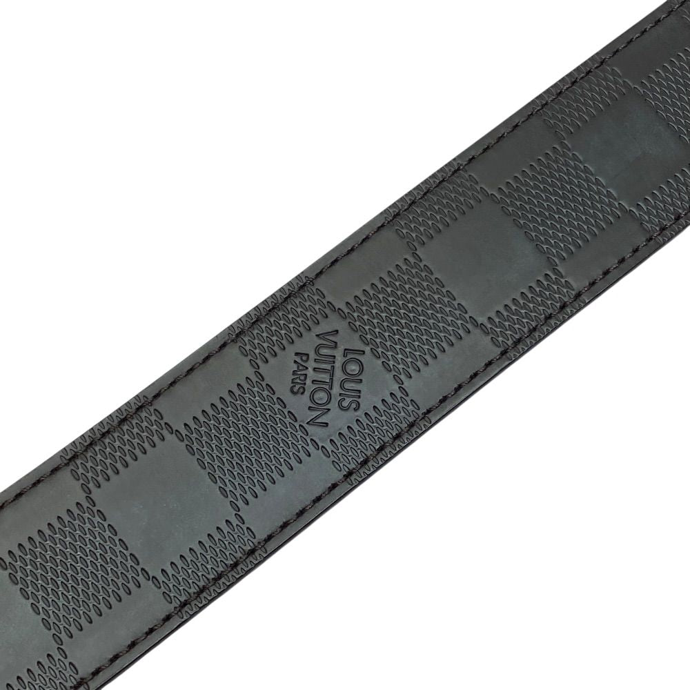 Louis Vuitton Infini Boston Belt Reversible Leather Brown Gold Daily — view 6