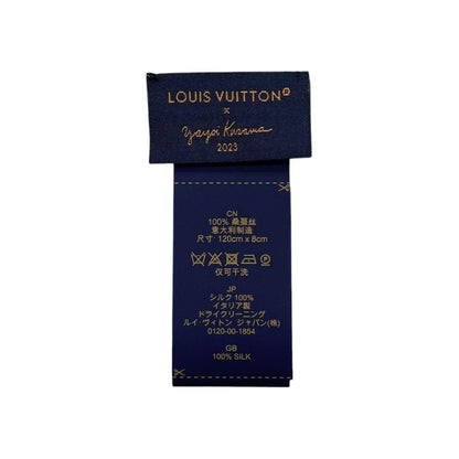 Louis Vuitton Yayoi Kusama Silk Scarf Bandeau Infinity Dot Monogram Black White — view 6