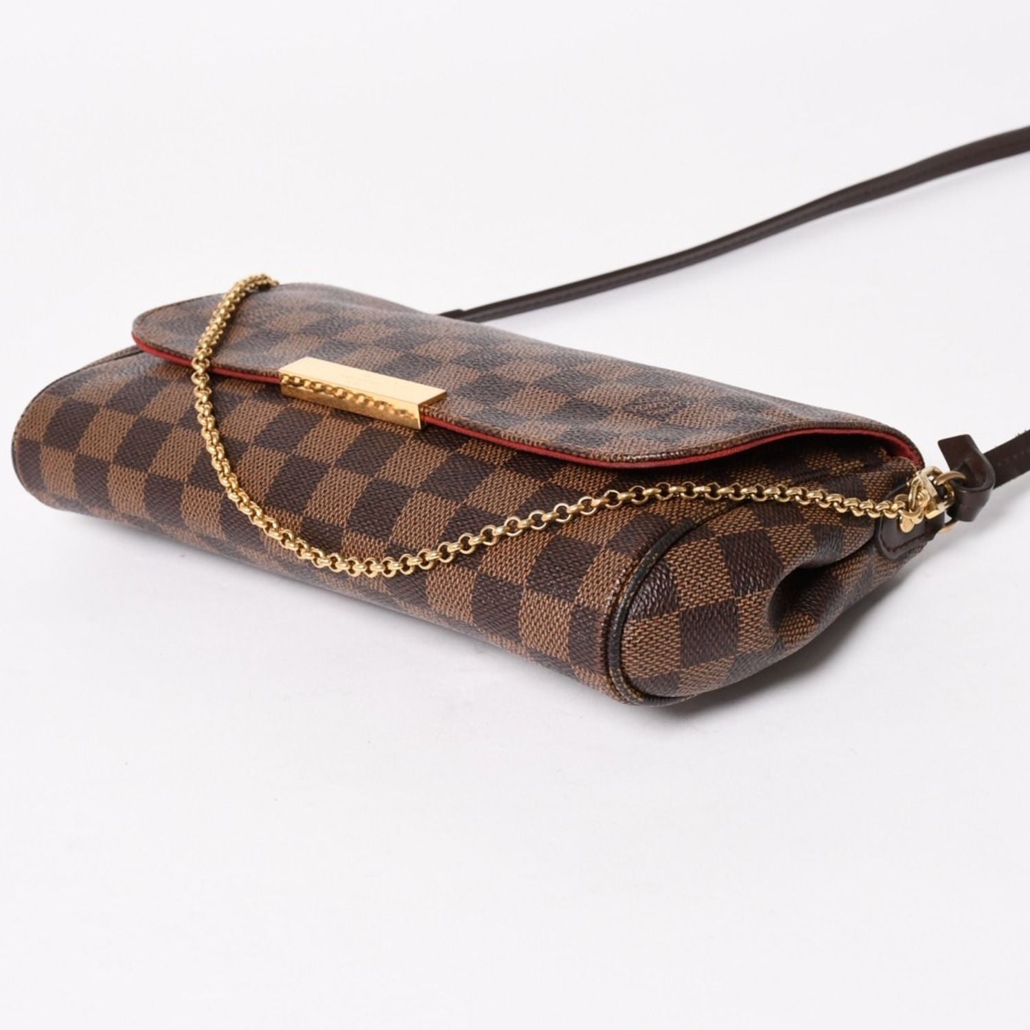 Louis Vuitton Shoulder Bag Damier Favorite MM Canvas Brown — view 8