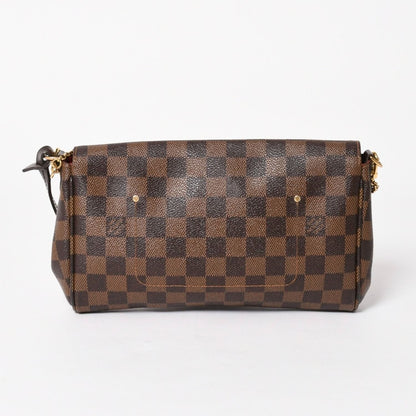 Louis Vuitton Shoulder Bag Damier Favorite MM Canvas Brown — view 2