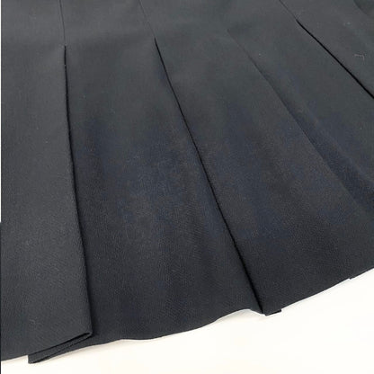Chanel Boutique CC Logo Wool Pleated Skirt — view 6