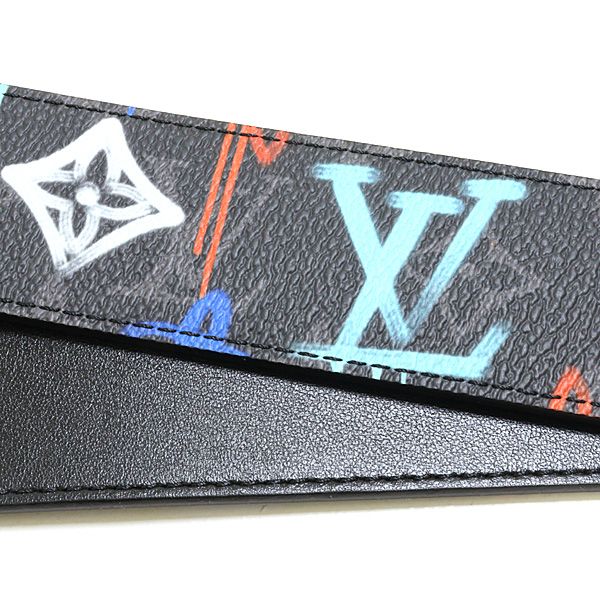 Louis Vuitton LV Buckle Monogram Eclipse Riba Sible Belt — view 3