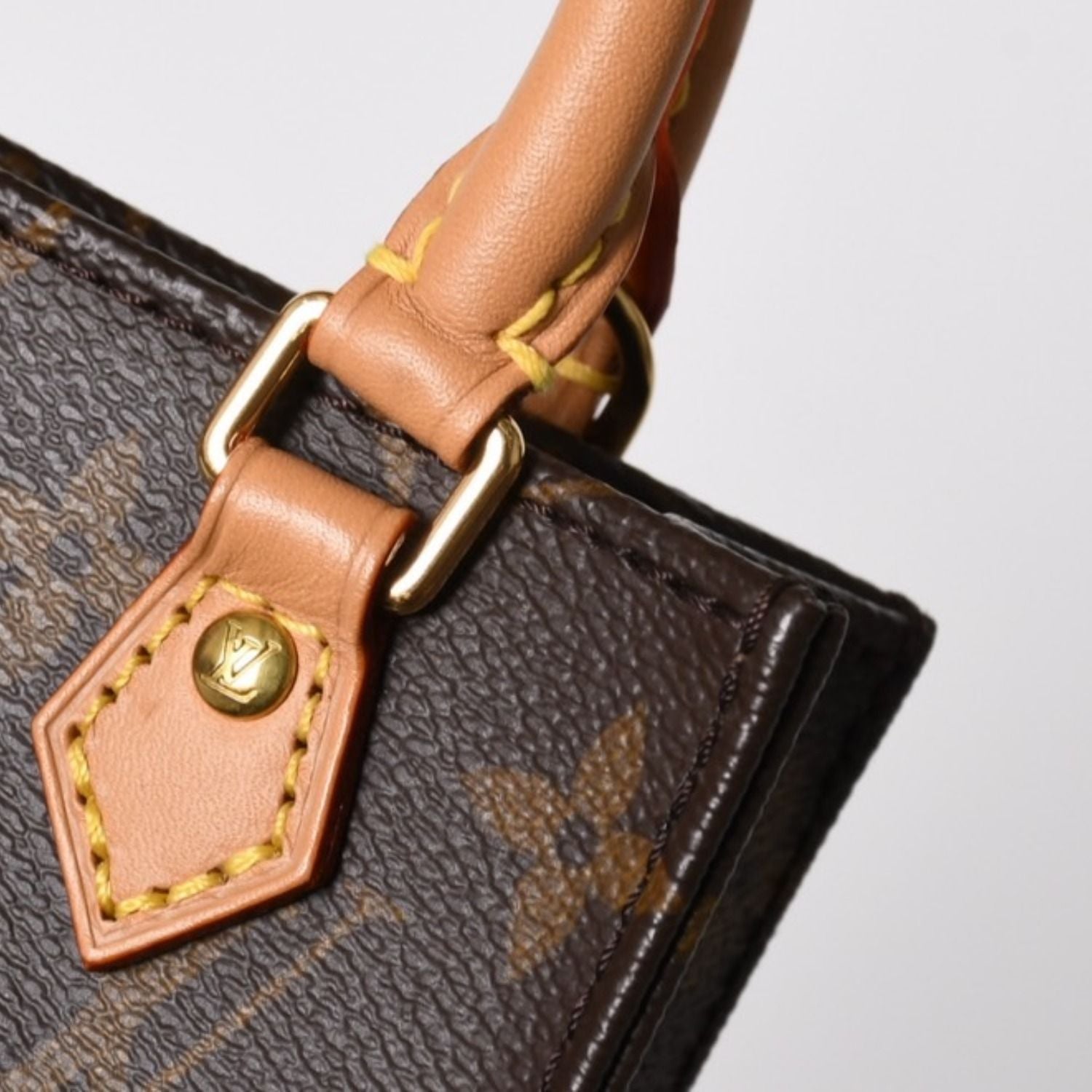 Louis Vuitton Sac Plat 2-Way Bag Monogram Brown Gold — view 5