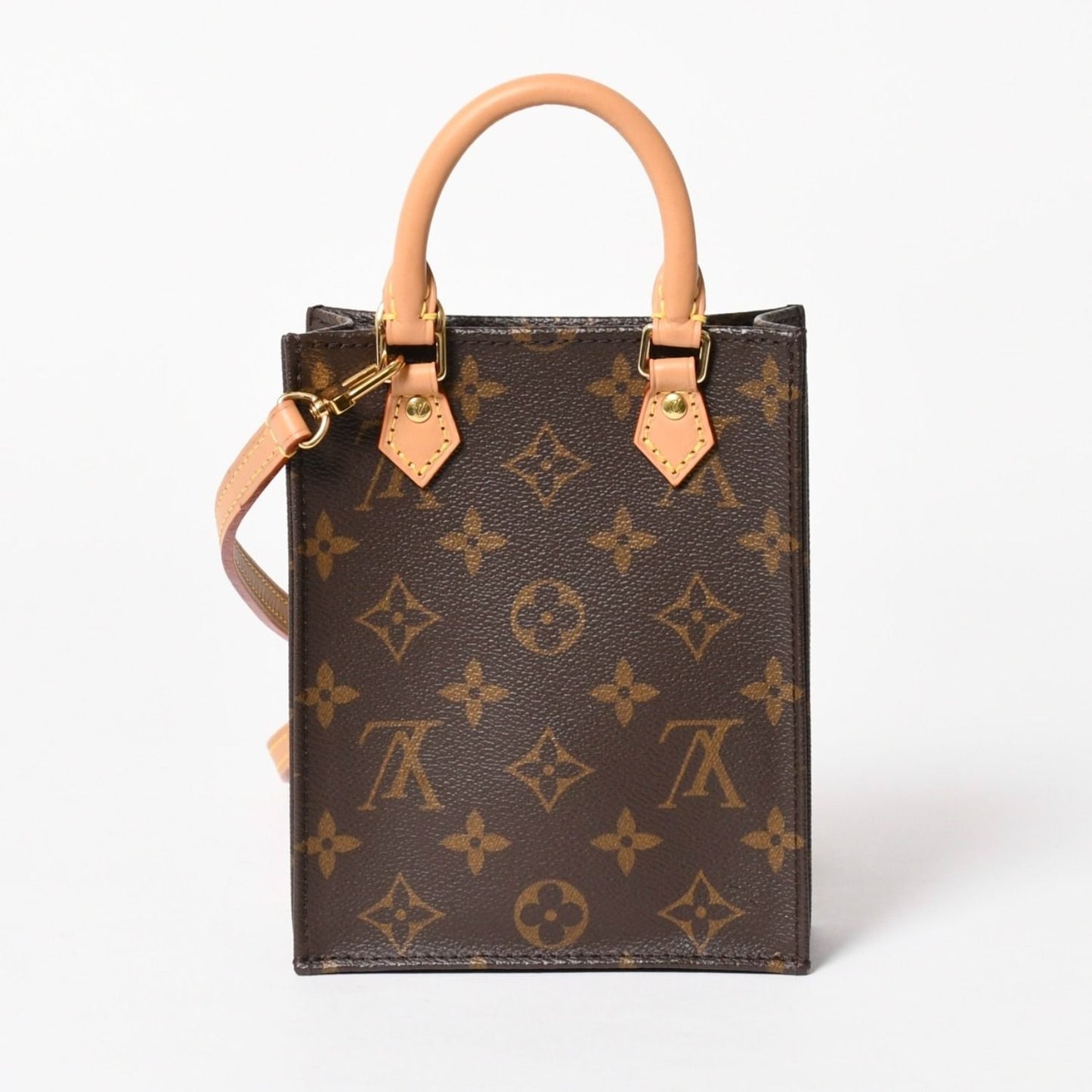 Louis Vuitton Sac Plat 2-Way Bag Monogram Brown Gold — view 2