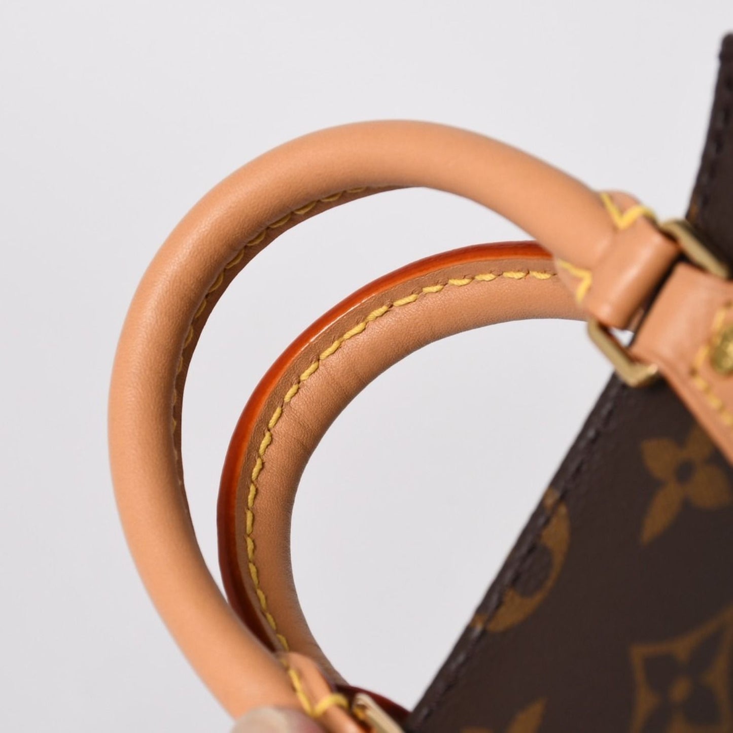 Louis Vuitton Sac Plat 2-Way Bag Monogram Brown Gold — view 7