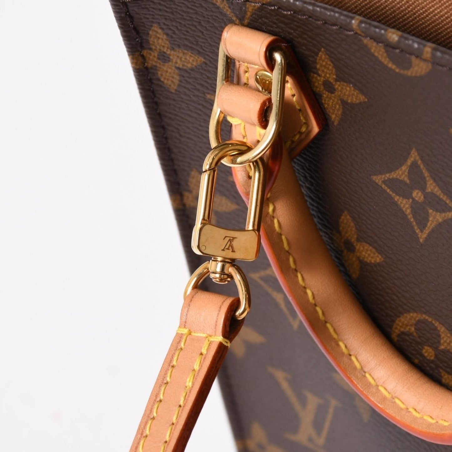 Louis Vuitton Sac Plat 2-Way Bag Monogram Brown Gold — view 4