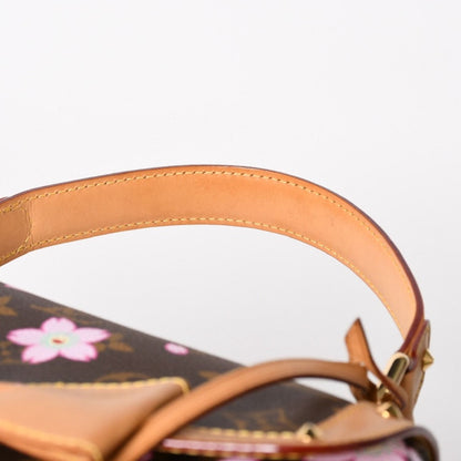 Louis Vuitton Sac Retro PM Handbag Monogram Cherry Blossom Brown Pink — view 6
