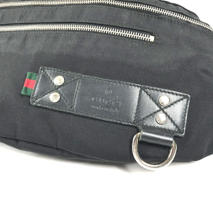 Gucci Belt Bag Logo Sherry Line Nylon Black — view 6