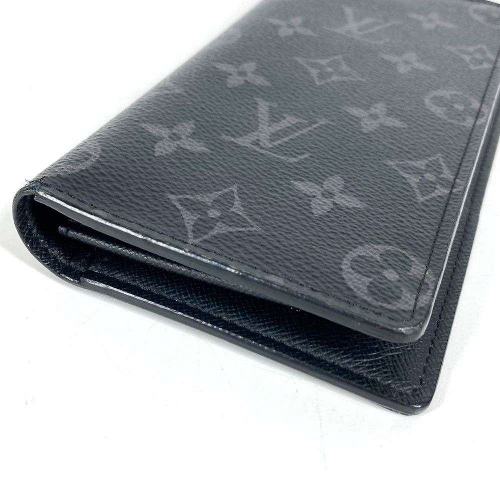 Louis Vuitton Wallet Portefeuille Brazza Monogram Eclipse Canvas Black — view 3