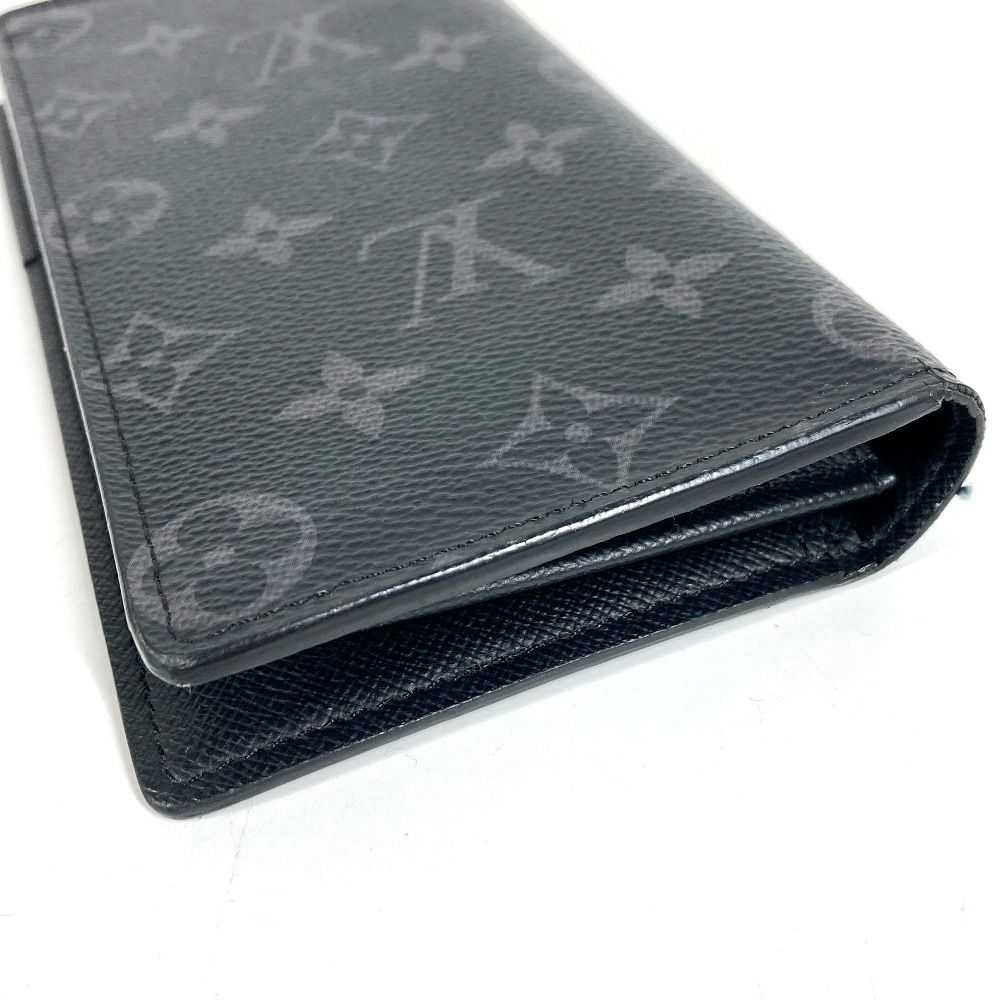 Louis Vuitton Wallet Portefeuille Brazza Monogram Eclipse Canvas Black — view 5