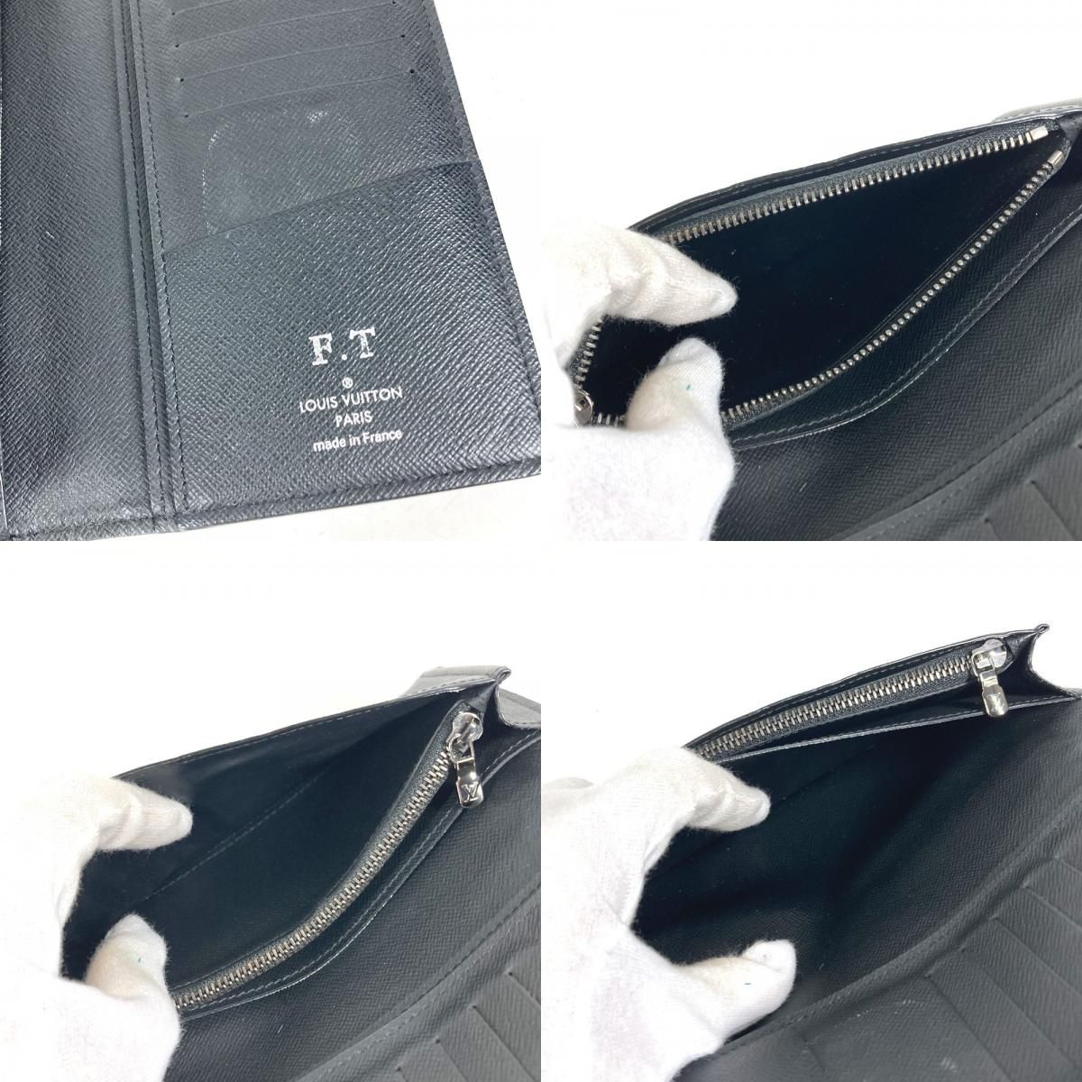 Louis Vuitton Wallet Portefeuille Brazza Monogram Eclipse Canvas Black — view 8