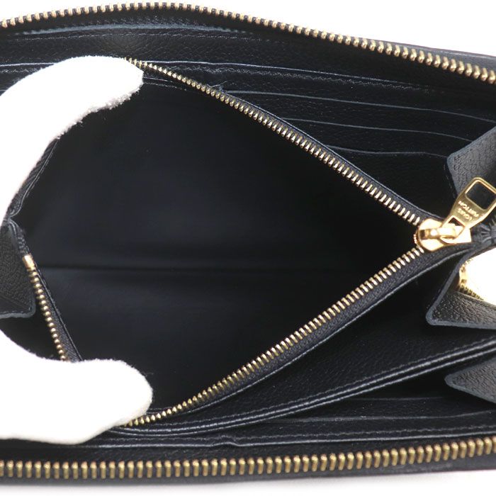 Louis Vuitton Zippy Wallet Zip Around Monogram Empreinte Black — view 4