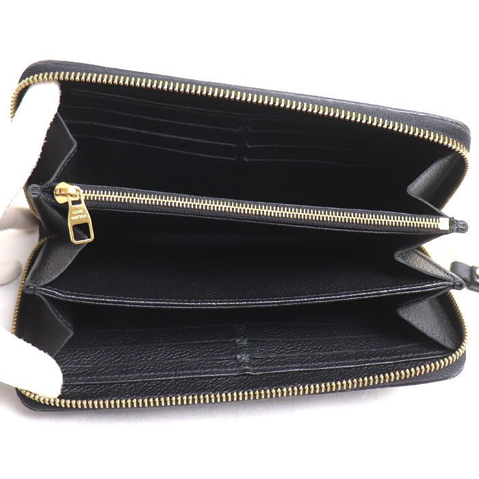 Louis Vuitton Zippy Wallet Zip Around Monogram Empreinte Black — view 3