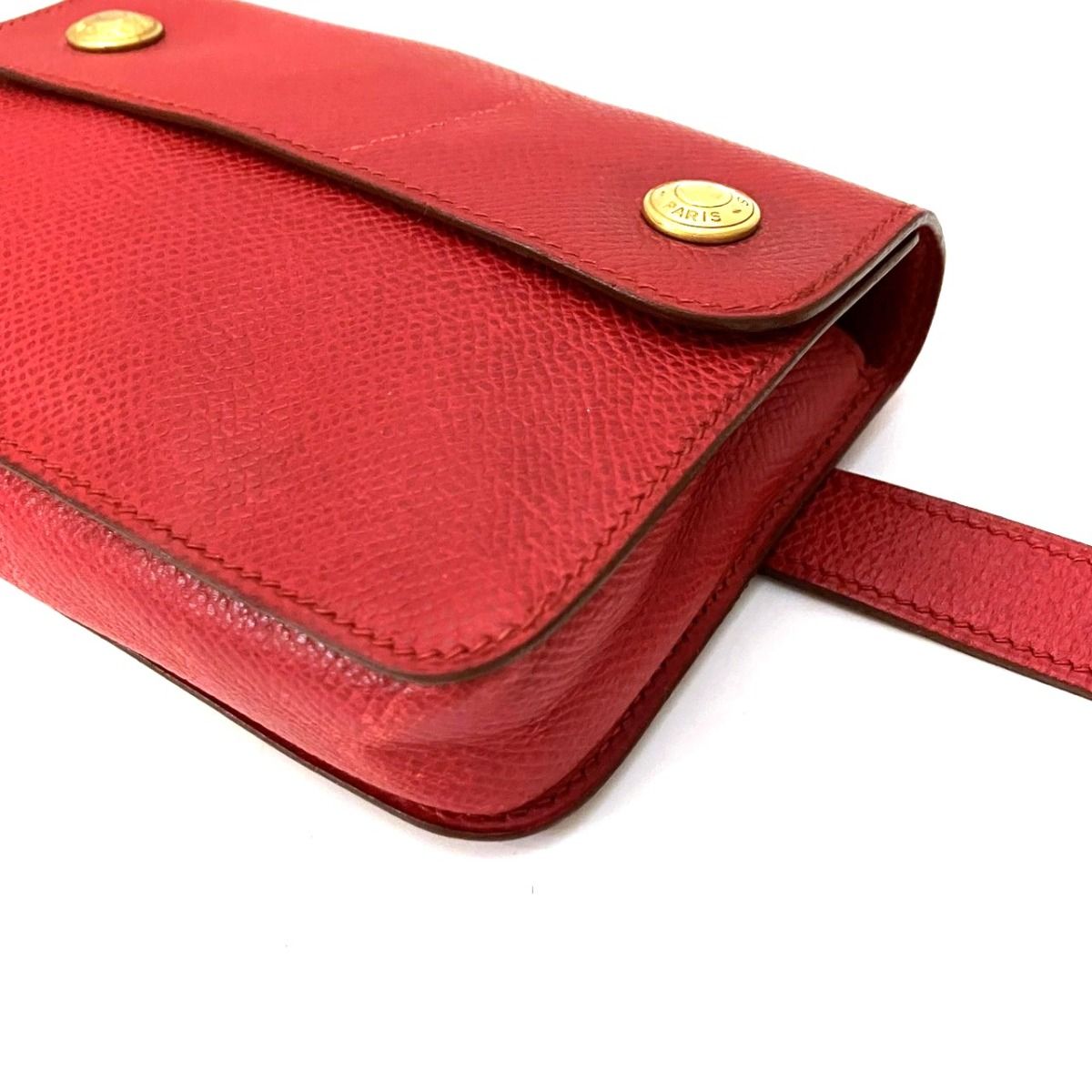 Hermes Pochette Green Waist Bag Courchevel — view 6