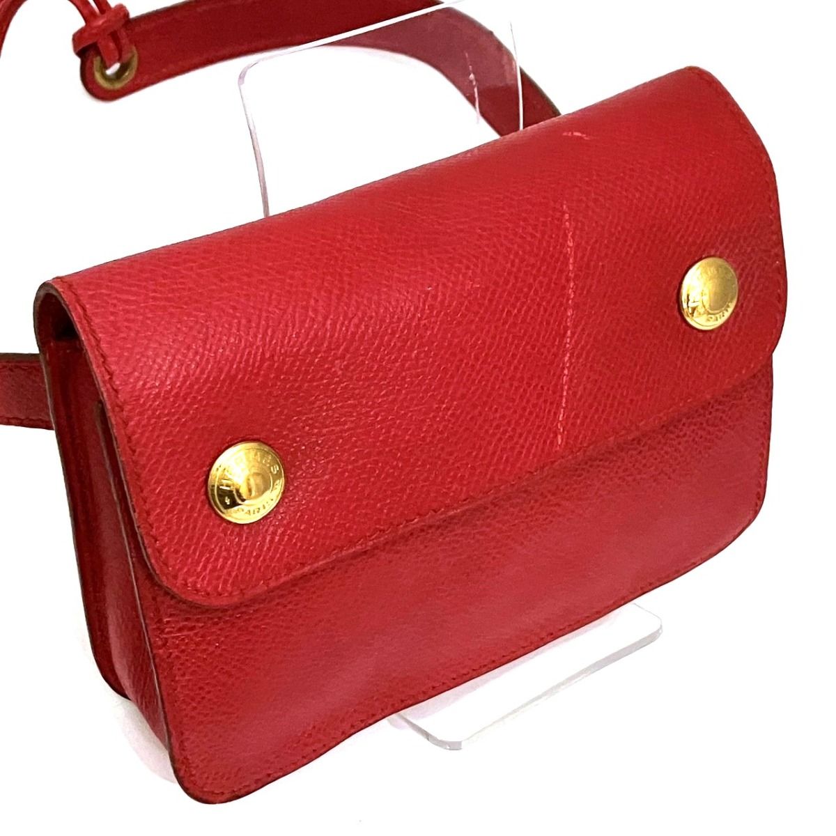 Hermes Pochette Green Waist Bag Courchevel — view 7