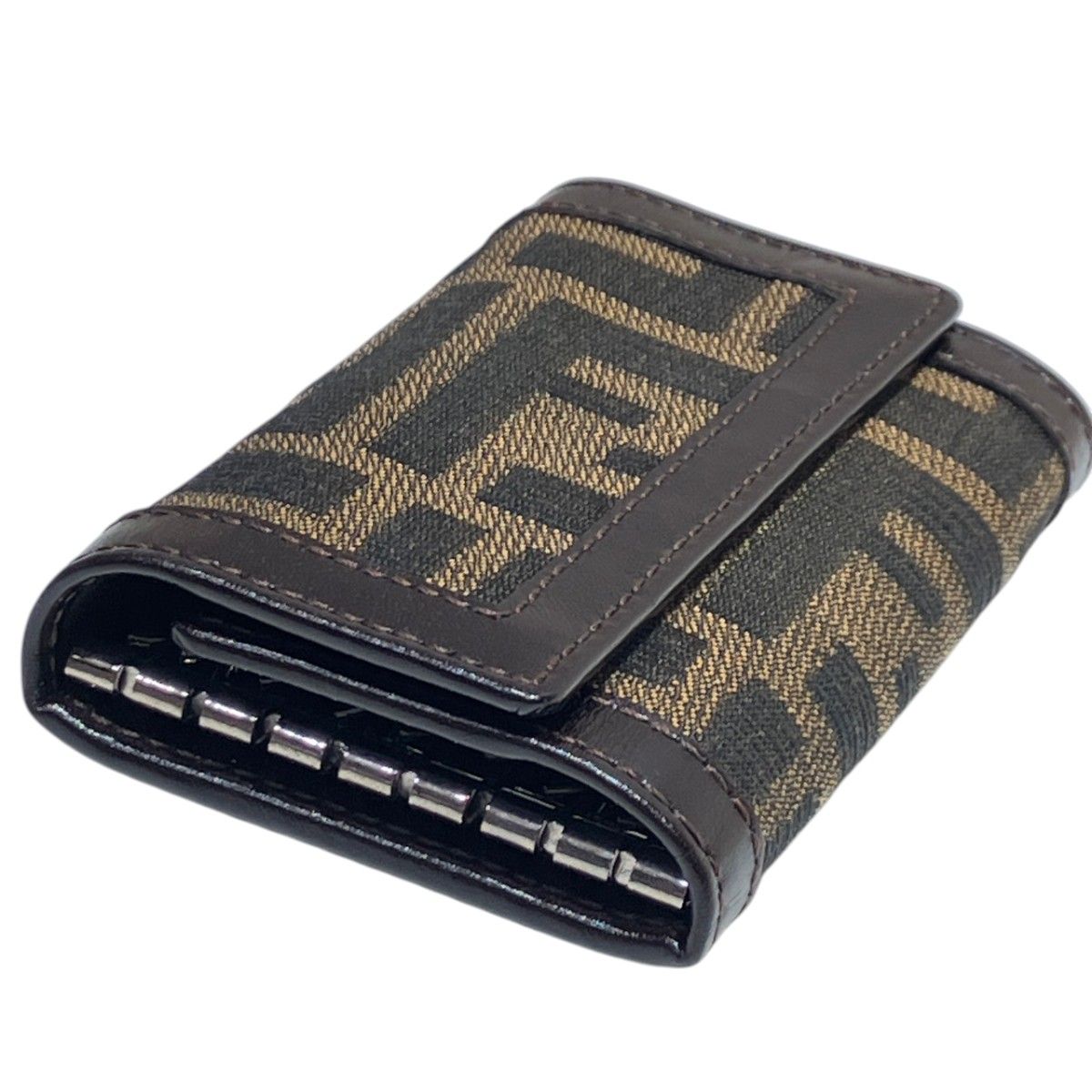 Fendi Key Case Canvas Leather Key Holder — view 7