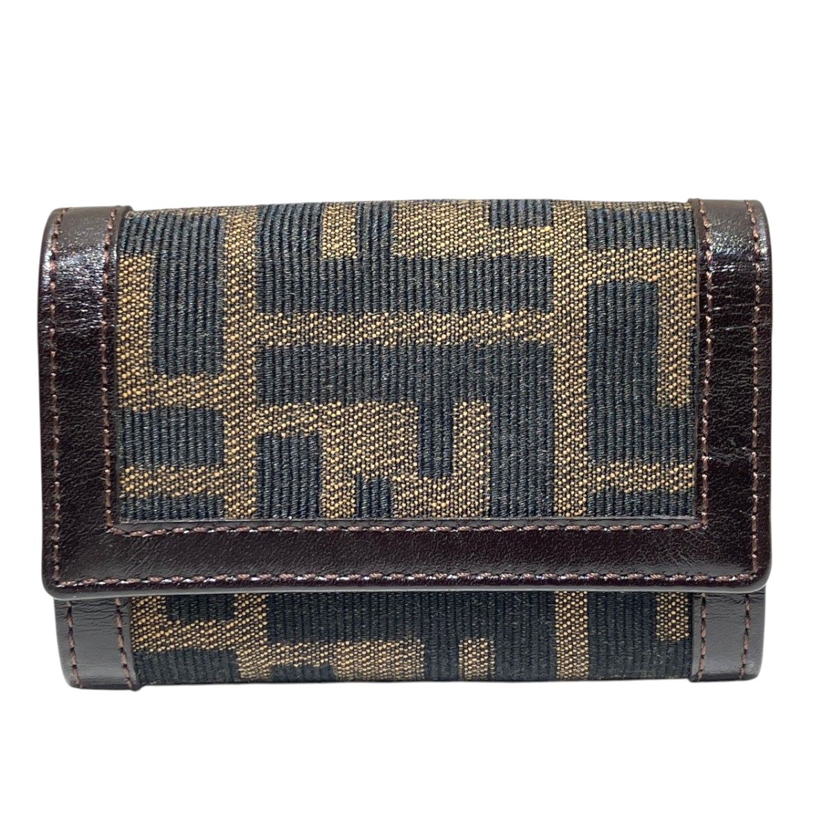 Fendi Key Case Canvas Leather Key Holder