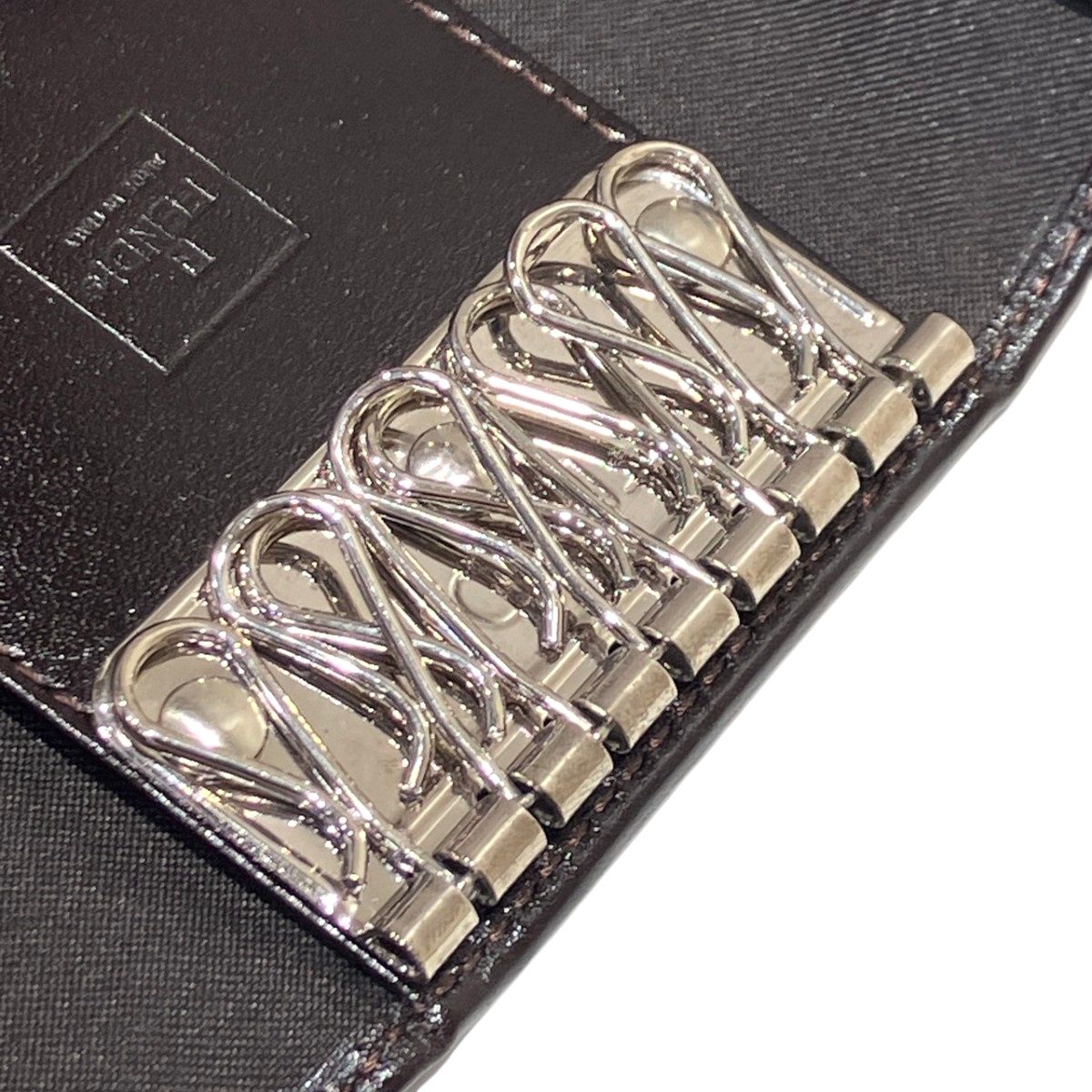 Fendi Key Case Canvas Leather Key Holder — view 8