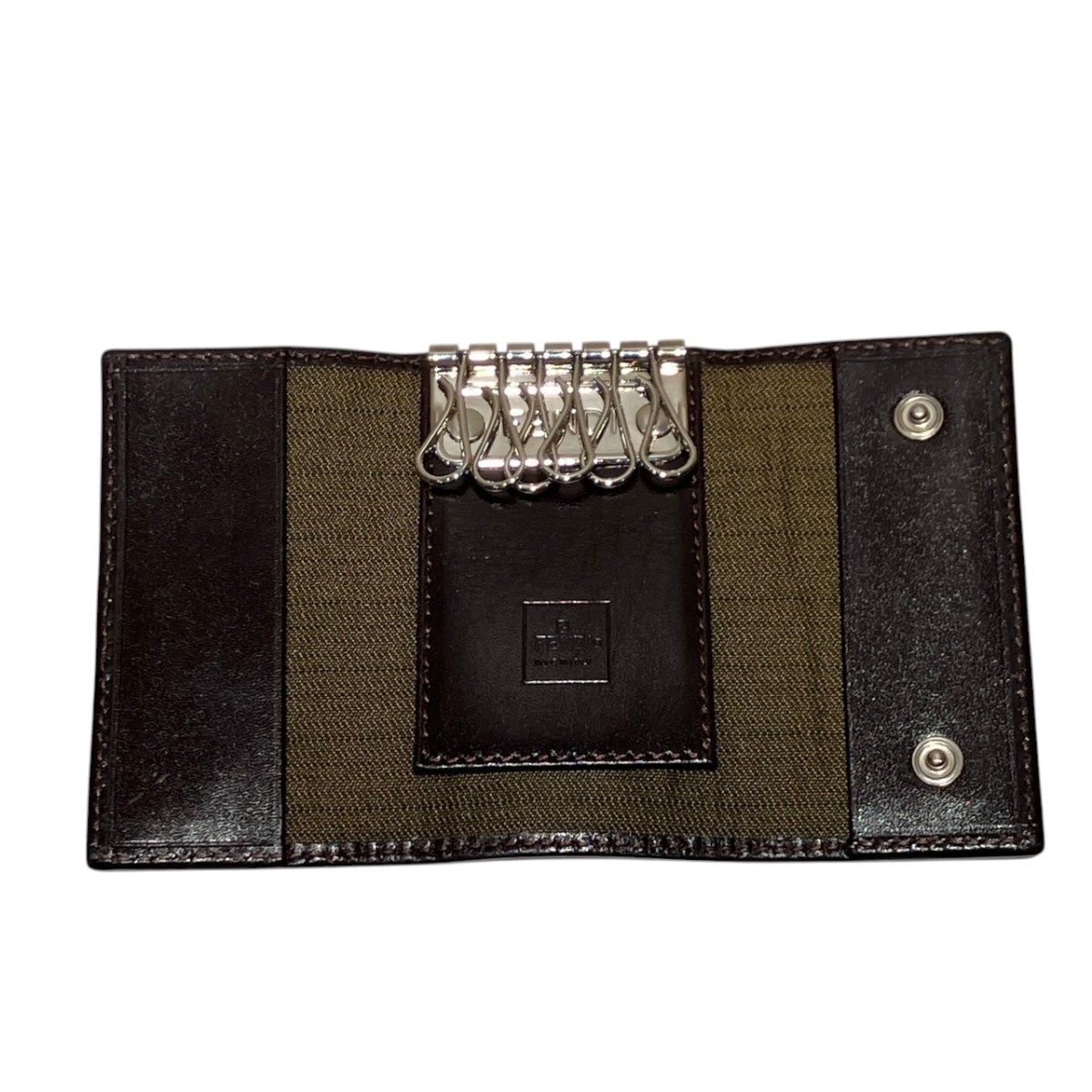 Fendi Key Case Zucca Canvas Leather Key Holder — view 3