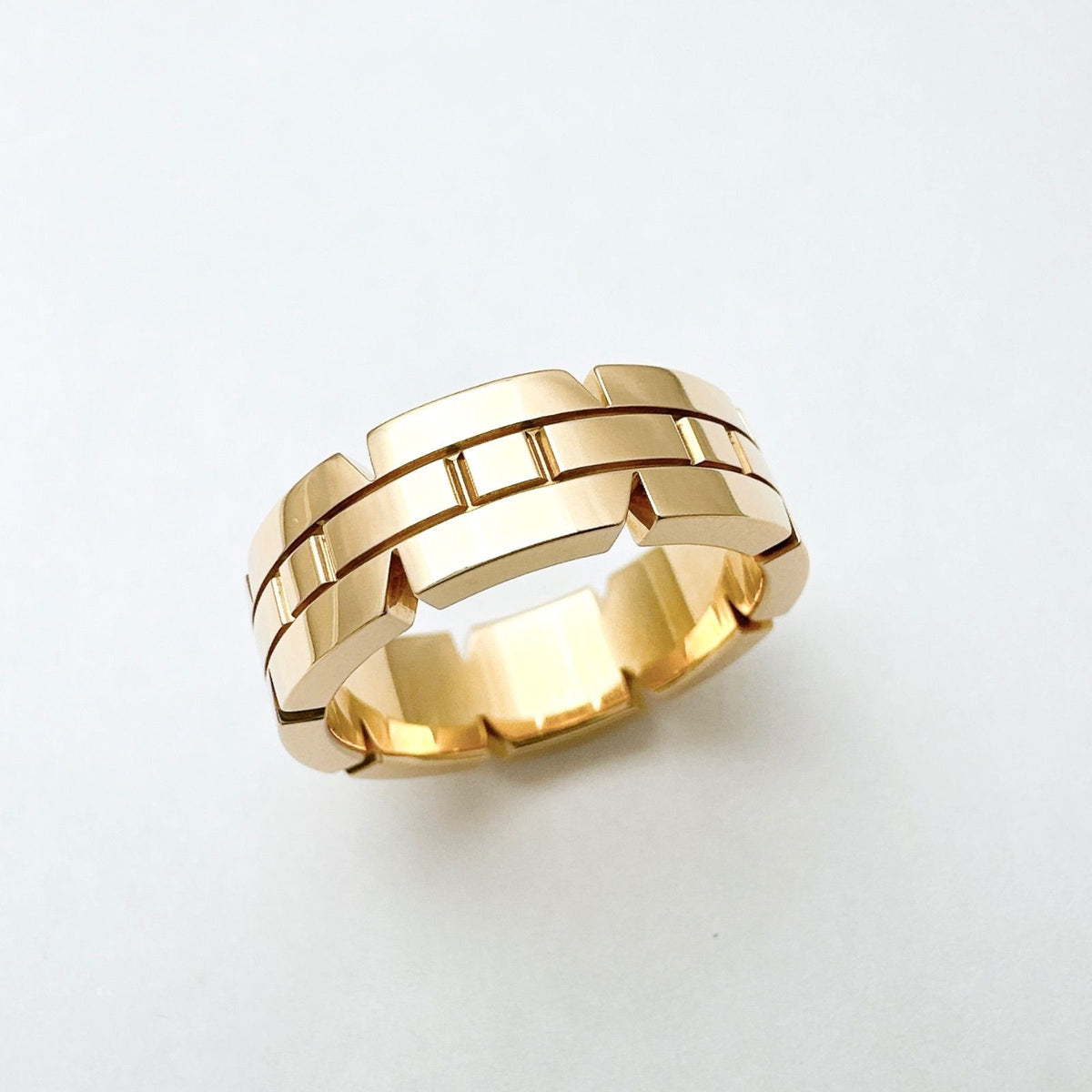 Cartier Tank Francaise Pink Gold Ring — view 2