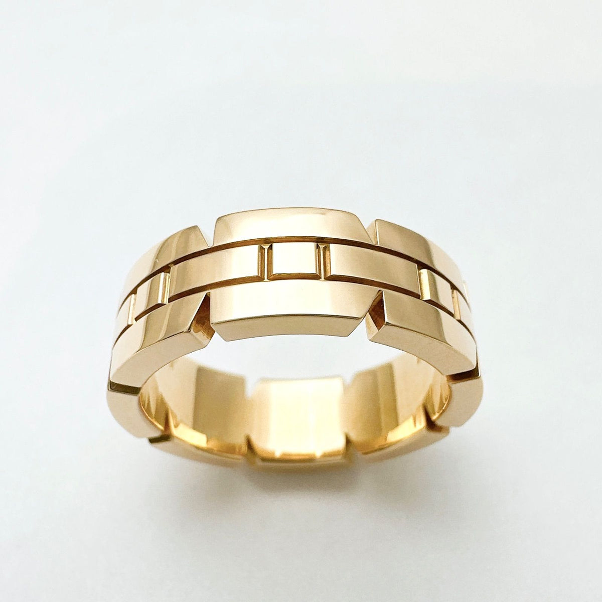 Cartier Tank Francaise Pink Gold Ring — view 3