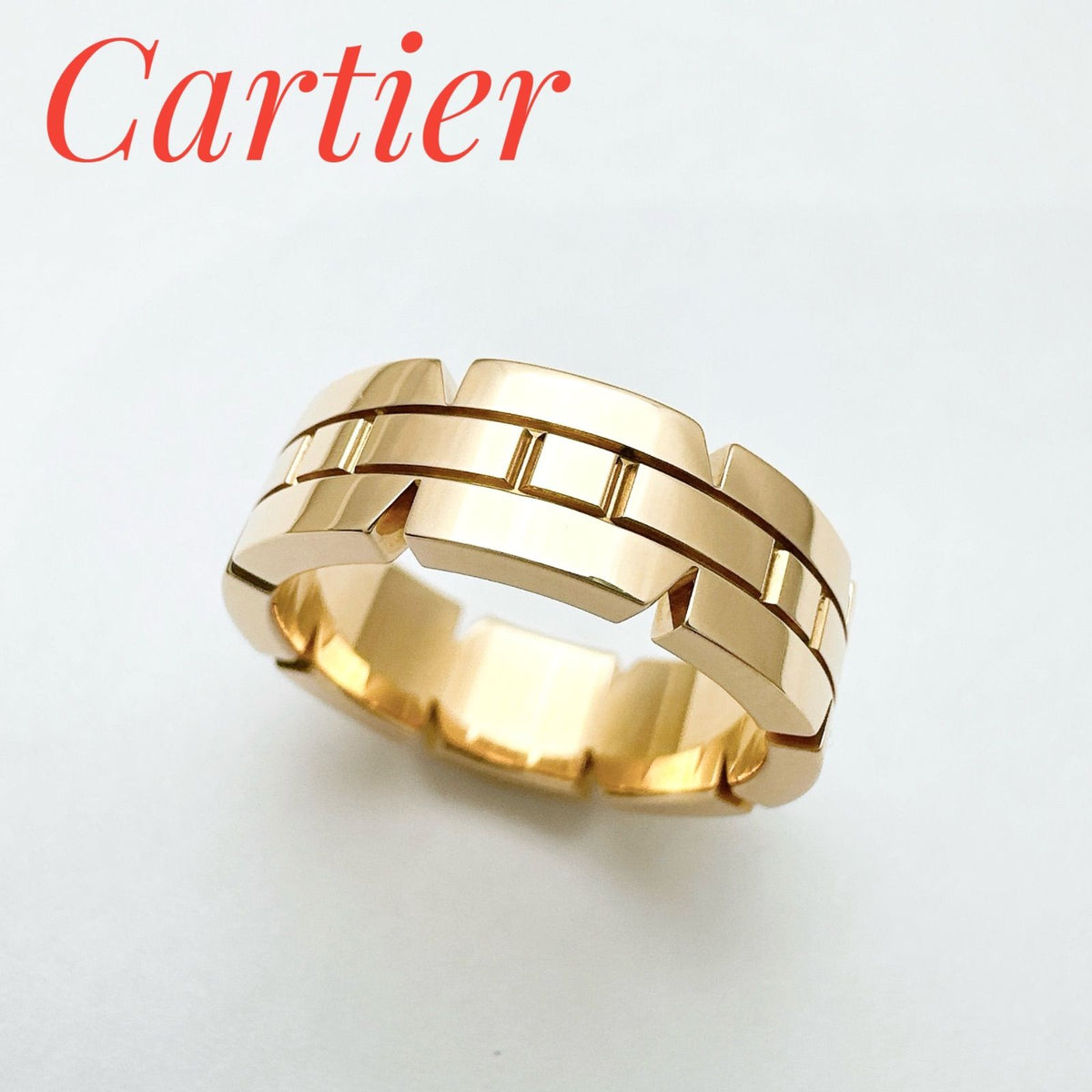 Cartier Tank Francaise Pink Gold Ring