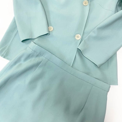 Celine Blue Wool Polyurethane Skirt — view 5