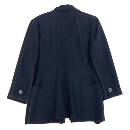 Dior Dark Navy Wool Blazer Jacket — view 3
