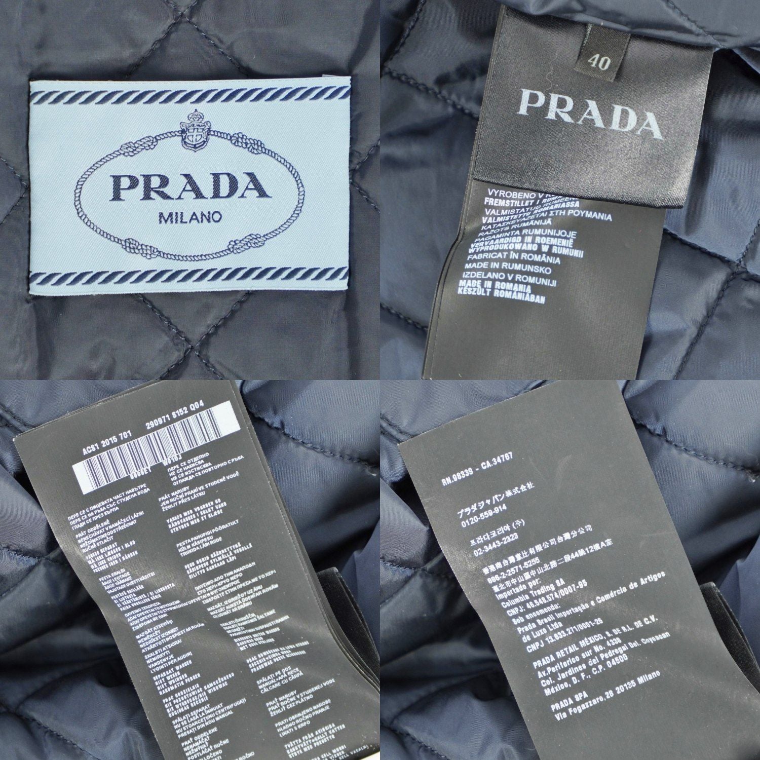 Prada Coat Nylon Zip — view 9