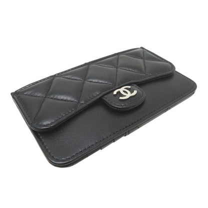 Chanel Card Case Card Holders Black — view 3