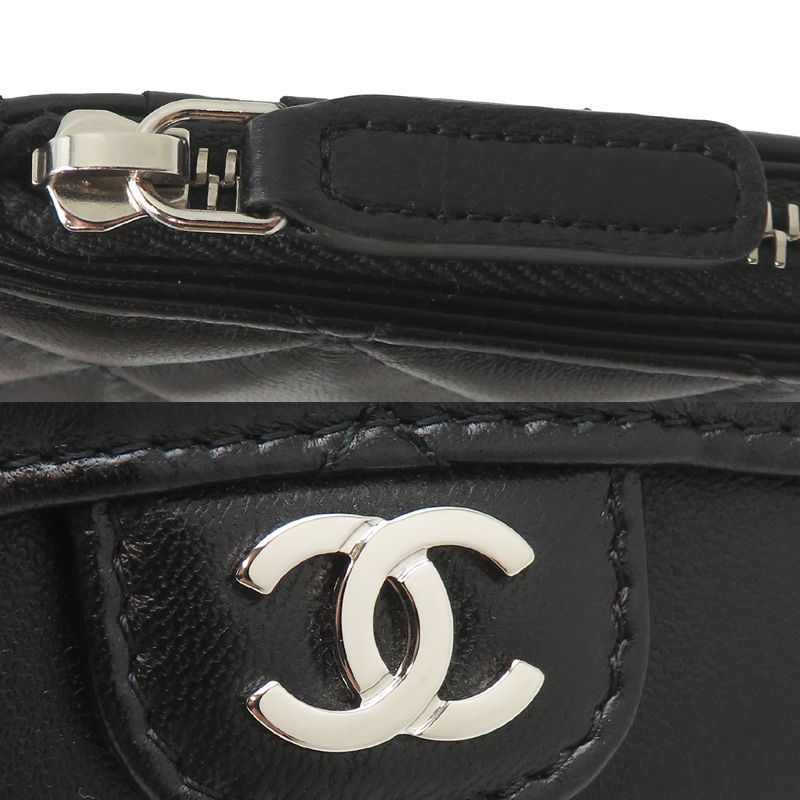 Chanel Card Case Card Holders Black — view 9