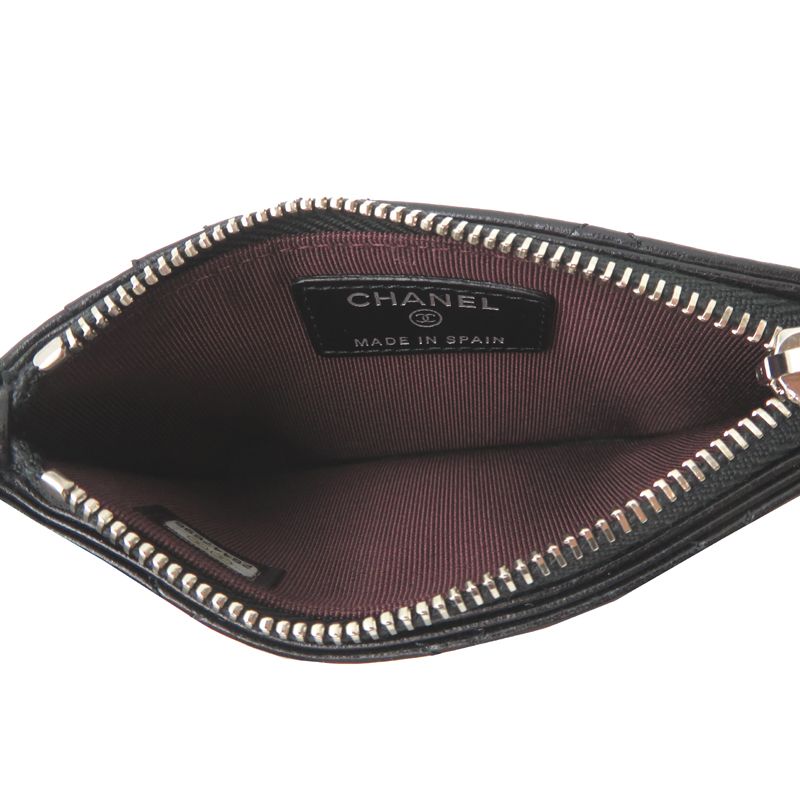 Chanel Card Case Card Holders Black — view 5