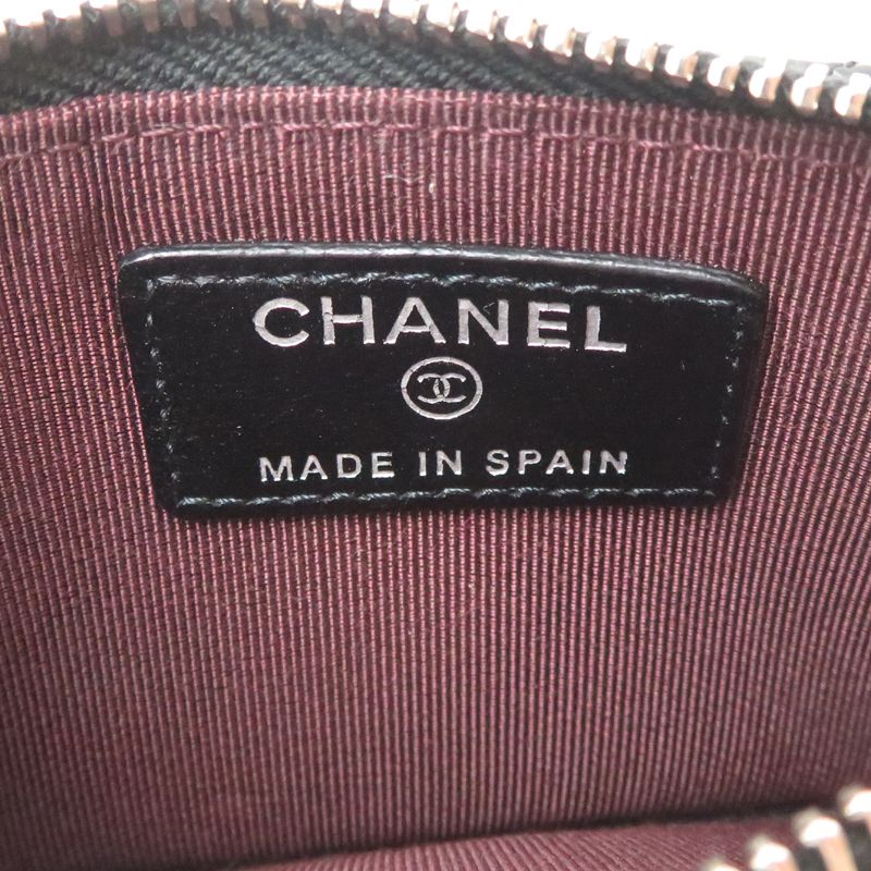 Chanel Card Case Card Holders Black — view 6