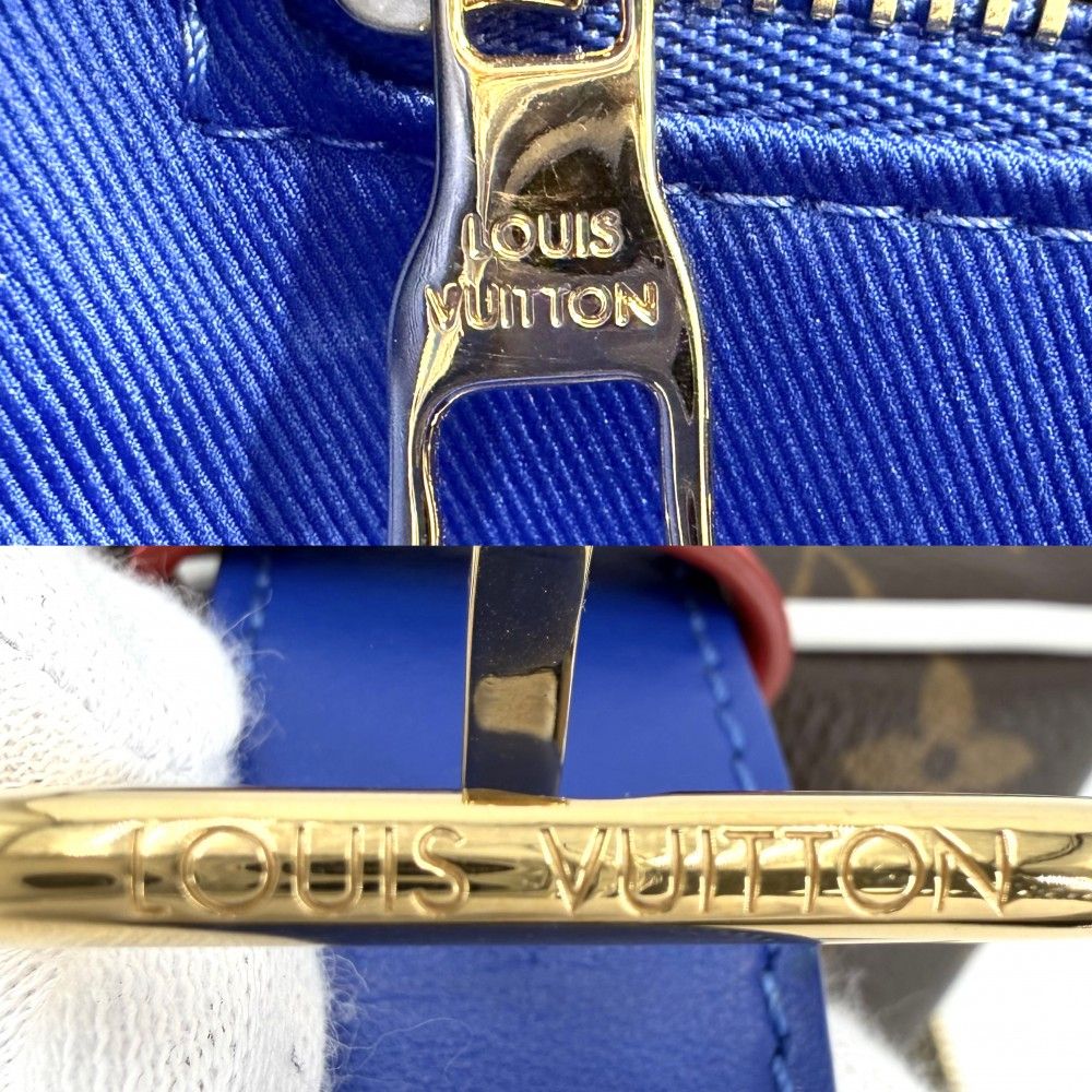Louis Vuitton Handbag Monogram NBA Crocodile Drop Kit Collaboration Brown Gold — view 6