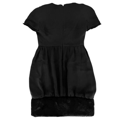 Chanel Dress Short Sleeve 36 Black Silk All Season — view 2