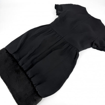 Chanel Dress Short Sleeve 36 Black Silk All Season — view 6