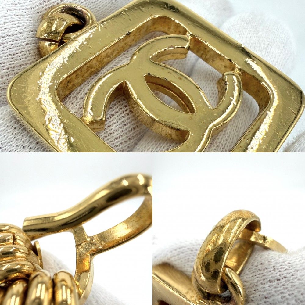Chanel Belt CC Logo Chain Vintage 2 6 Gold Plated — view 4