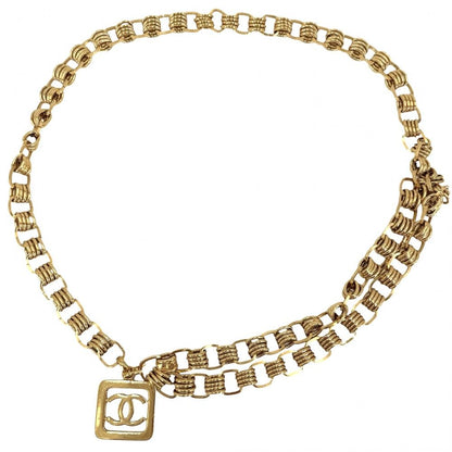 Chanel Belt CC Logo Chain Vintage 2 6 Gold Plated