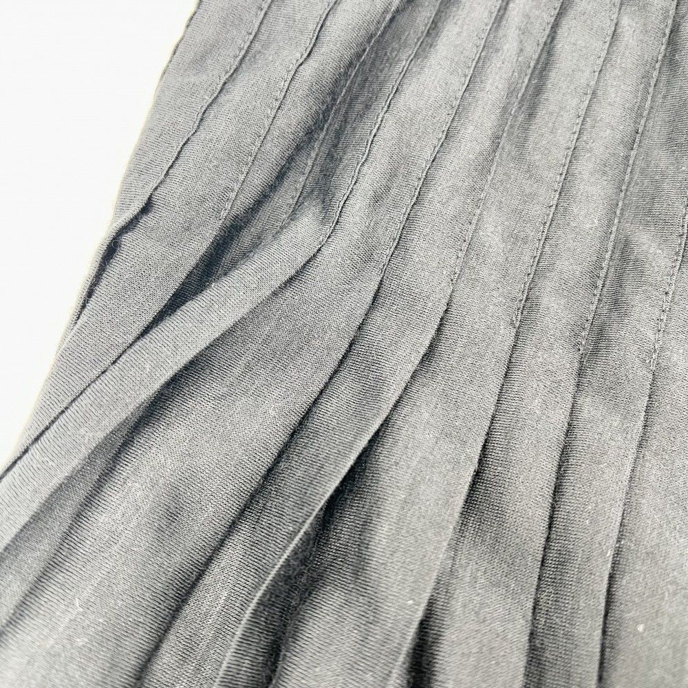 Chanel Pants Pleated Trousers Vintage 38 Black Polyester Wool — view 6