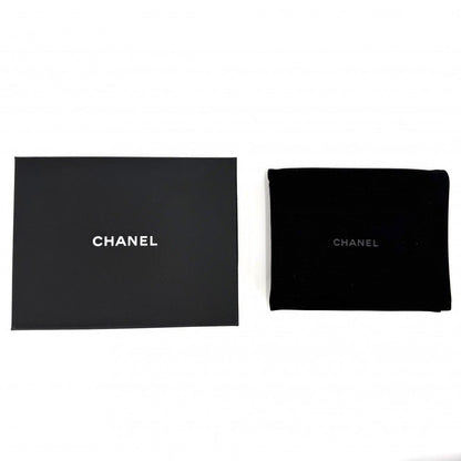 Chanel Bifold Wallet Quilted Small Mini CC Logo Denim Navy Gold — view 8
