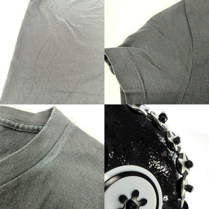 Chanel Short Sleeve T-Shirt CC Logo Top with Corsage 38 Black Cotton Summer — view 5