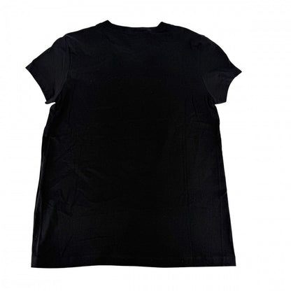 Chanel Short Sleeve T-Shirt CC Logo Top with Corsage 38 Black Cotton Summer — view 2