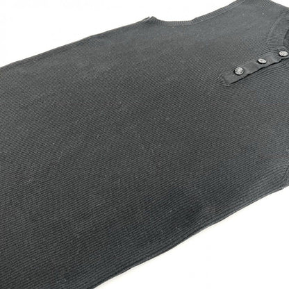 Chanel Tank Top Sleeveless Top 42 Black Cotton Summer — view 4