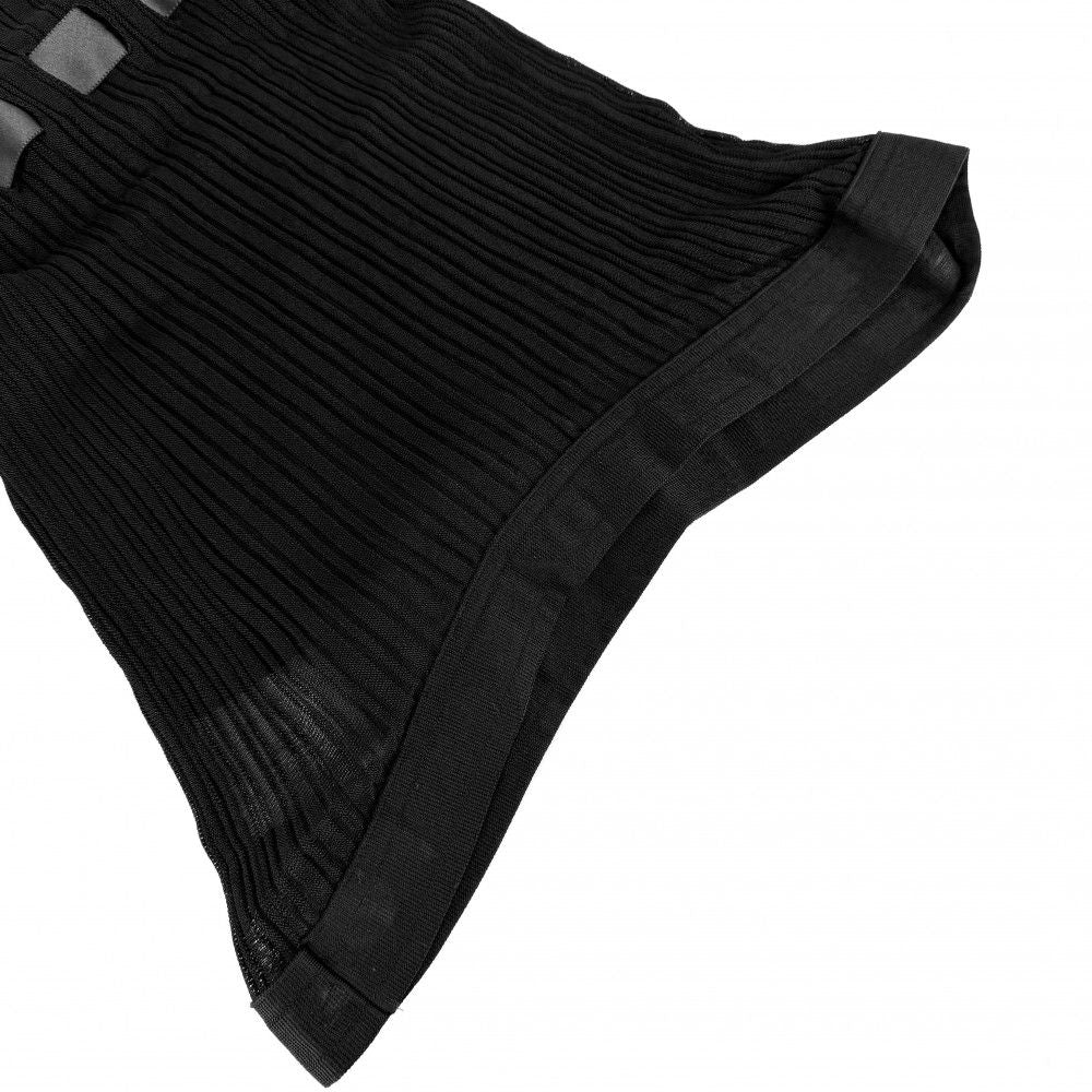 Chanel Top Ribbon Tank Top Camisole 38 Black Rayon Summer — view 5