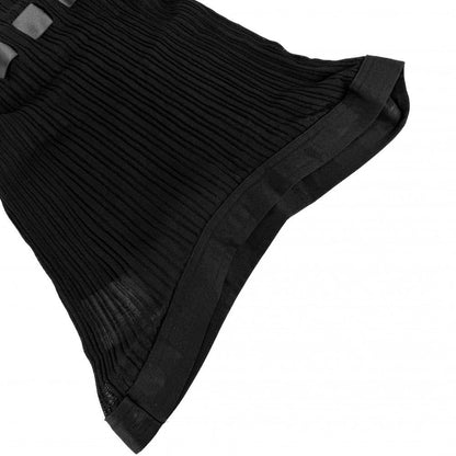 Chanel Top Ribbon Tank Top Camisole 38 Black Rayon Summer — view 5
