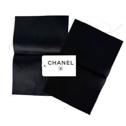 Chanel Tank Top Sleeveless Top CC Logo Lace 38 Black Silk Summer — view 8