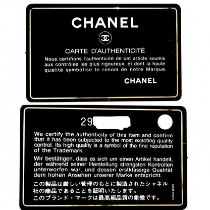 Chanel Card Case Stitch Boy CC Logo Caviar Leather Yellow Gold — view 9